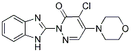 2-(1H-BENZOIMIDAZOL-2-YL)-4-CHLORO-5-MORPHOLIN-4-YL-2H-PYRIDAZIN-3-ONE Struktur