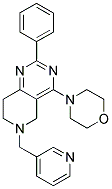 4-MORPHOLIN-4-YL-2-PHENYL-6-PYRIDIN-3-YLMETHYL-5,6,7,8-TETRAHYDRO-PYRIDO[4,3-D]PYRIMIDINE Struktur