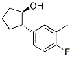 TRANS-2-(4-FLUORO-3-METHYLPHENYL)CYCLOPENTANOL Struktur