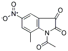 1-ACETYL-7-METHYL-5-NITRO-1H-INDOLE-2,3-DIONE Struktur