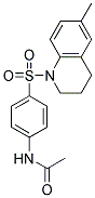 N-(4-((6-METHYL-1,2,3,4-TETRAHYDROQUINOLYL)SULFONYL)PHENYL)ETHANAMIDE Struktur