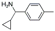 1-CYCLOPROPYL-1-(4-METHYLPHENYL)METHANAMINE Struktur