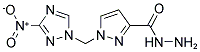 1-(3-NITRO-[1,2,4]TRIAZOL-1-YLMETHYL)-1 H-PYRAZOLE-3-CARBOXYLIC ACID HYDRAZIDE Struktur