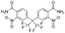 2,2-BIS(4-CARBAMOYL-3-NITROPHENYL)HEXAFLUOROPROPANE Struktur