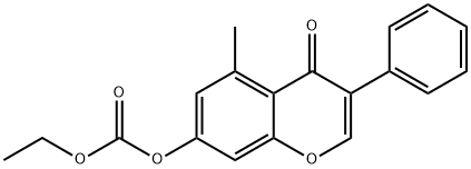 5-METHYL-7-HYDROXYISOFLAVONE ETHYLCARBONATE ESTER Struktur