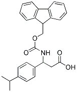 3-N-FMOC-3-(4-ISOPROPYLPHENYL)PROPIONIC ACID Struktur