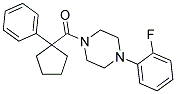 4-(2-FLUOROPHENYL)PIPERAZINYL PHENYLCYCLOPENTYL KETONE Struktur