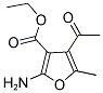 ETHYL 4-ACETYL-2-AMINO-5-METHYL-3-FUROATE Struktur