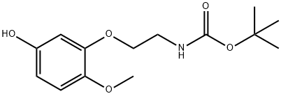 N-T-BOC-2-(5-HYDROXY-2-METHOXYPHENOXY)-ETHYLAMINE Struktur