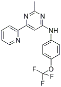 2-METHYL-6-PYRIDIN-2-YL-N-[4-(TRIFLUOROMETHOXY)PHENYL]PYRIMIDIN-4-AMINE Struktur