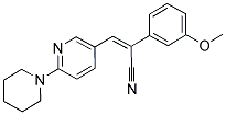 (Z)-2-(3-METHOXYPHENYL)-3-(6-PIPERIDINO-3-PYRIDINYL)-2-PROPENENITRILE Struktur