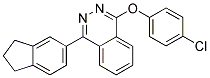 1-(4-CHLOROPHENOXY)-4-(2,3-DIHYDRO-1H-INDEN-5-YL)PHTHALAZINE Struktur