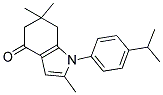 2,6,6-TRIMETHYL-1-(4-(ISOPROPYL)PHENYL)-5,6,7-TRIHYDROINDOL-4-ONE Struktur