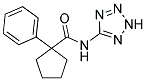 N-(3H-2,3,4,5-TETRAAZOLYL)(PHENYLCYCLOPENTYL)FORMAMIDE Struktur