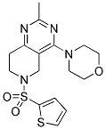 2-METHYL-4-MORPHOLIN-4-YL-6-(THIEN-2-YLSULFONYL)-5,6,7,8-TETRAHYDROPYRIDO[4,3-D]PYRIMIDINE Struktur