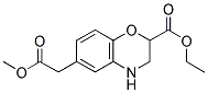 ETHYL 6-(2-METHOXY-2-OXOETHYL)-3,4-DIHYDRO-2H-1,4-BENZOXAZINE-2-CARBOXYLATE Struktur