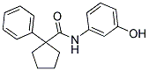 N-(3-HYDROXYPHENYL)(PHENYLCYCLOPENTYL)FORMAMIDE Struktur