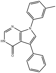 7-(3-METHYLPHENYL)-5-PHENYL-7H-PYRROLO[2,3-D]PYRIMIDIN-4-OL Struktur