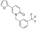 5-(2-FURYL)-1-[3-(TRIFLUOROMETHYL)BENZYL]PYRIDIN-2(1H)-ONE Struktur