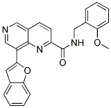 8-(1-BENZOFURAN-2-YL)-N-(2-METHOXYBENZYL)-1,6-NAPHTHYRIDINE-2-CARBOXAMIDE Struktur