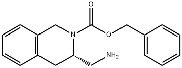 (S)-3-AMINOMETHYL-3,4-DIHYDRO-1H-ISOQUINOLINE-2-CARBOXYLIC ACID BENZYL ESTER Struktur