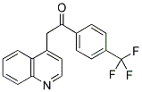 2-QUINOLIN-4-YL-1-[4-(TRIFLUOROMETHYL)PHENYL]ETHANONE Struktur