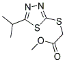 METHYL [(5-ISOPROPYL-1,3,4-THIADIAZOL-2-YL)SULFANYL]ACETATE Struktur