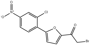 2-BROMO-1-[5-(2-CHLORO-4-NITRO-PHENYL)-FURAN-2-YL]-ETHANONE Struktur