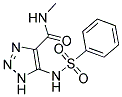 N-METHYL-5-[(PHENYLSULFONYL)AMINO]-1H-1,2,3-TRIAZOLE-4-CARBOXAMIDE Struktur