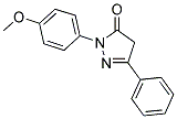 2-(4-METHOXY-PHENYL)-5-PHENYL-2,4-DIHYDRO-PYRAZOL-3-ONE Struktur