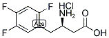 (R)-3-AMINO-4-(2,4,5-TRIFLUORO-PHENYL)-BUTYRIC ACID-HCL Struktur