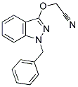 2-(1-BENZYL-1H-INDAZOL-3-YLOXY)-ACETONITRILE Struktur