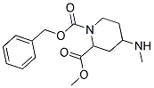 4-METHYLAMINO-PIPERIDINE-1,2-DICARBOXYLIC ACID 1-BENZYL ESTER 2-METHYL ESTER Struktur