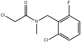 2-CHLORO-N-(2-CHLORO-6-FLUOROBENZYL)-N-METHYLACETAMIDE Struktur