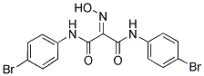 N,N'-BIS(4-BROMOPHENYL)-2-(HYDROXYIMINO)MALONAMIDE Struktur