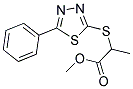 METHYL 2-[(5-PHENYL-1,3,4-THIADIAZOL-2-YL)SULFANYL]PROPANOATE Struktur