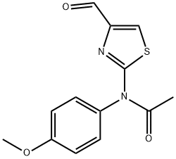 N-(4-FORMYL-1,3-THIAZOL-2-YL)-N-(4-METHOXYPHENYL)ACETAMIDE Struktur