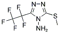 3-(METHYLSULFANYL)-5-(1,1,2,2,2-PENTAFLUOROETHYL)-4H-1,2,4-TRIAZOL-4-AMINE Struktur