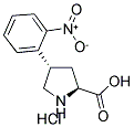 (+/-)-TRANS-4-(2-NITROPHENYL)PYRROLIDINE-3-CARBOXYLIC ACID HYDROCHLORIDE Struktur