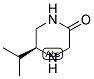 (S)-5-ISOPROPYL-PIPERAZIN-2-ONE Struktur