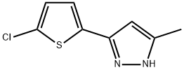 3-(5-CHLORO-2-THIENYL)-5-METHYL-1H-PYRAZOLE Struktur