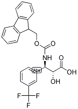 N-FMOC-(2R,3R)-3-AMINO-2-HYDROXY-3-(3-TRIFLUOROMETHYL-PHENYL)-PROPIONIC ACID Struktur