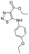 ETHYL 5-[(4-ETHOXYPHENYL)AMINO]-1,2,3-THIADIAZOLE-4-CARBOXYLATE Struktur