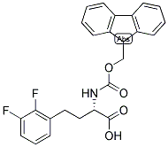 (S)-4-(2,3-DIFLUORO-PHENYL)-2-(9H-FLUOREN-9-YLMETHOXYCARBONYLAMINO)-BUTYRIC ACID Struktur