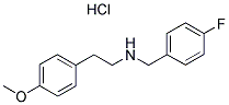 (4-FLUORO-BENZYL)-[2-(4-METHOXY-PHENYL)-ETHYL]-AMINE HYDROCHLORIDE Struktur