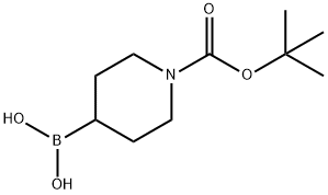 1-BOC-PIPERIDINE-4-BORONIC ACID Struktur