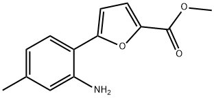 5-(2-AMINO-4-METHYL-PHENYL)-FURAN-2-CARBOXYLIC ACID METHYL ESTER Struktur