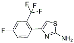 4-(4-FLUORO-2-TRIFLUOROMETHYL-PHENYL)-THIAZOL-2-YLAMINE Struktur