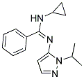 N-CYCLOPROPYL-N'-(1-ISOPROPYL-1H-PYRAZOL-5-YL)BENZENECARBOXIMIDAMIDE Struktur