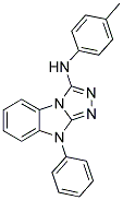 (9-PHENYL-9H-BENZO[4,5]IMIDAZO[2,1-C][1,2,4]TRIAZOL-3-YL)-P-TOLYL-AMINE Struktur